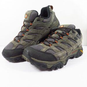 Merrell Moab 2 Shoes Mens 8.5 Gray Black Waterproof Vibram Hiking Trail J06029